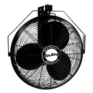 Air King 3-Speed Non-Oscillating Enclosed Steel Wall Mount Fan