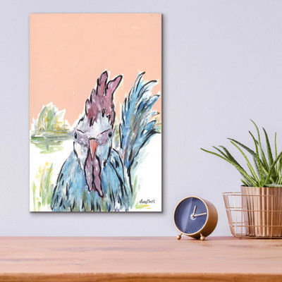 «Cock-A-Doodle-Doo» par Roey Ebert, art mural en verre acrylique