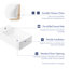 Lavabo de salle de bain mural rectangulaire en céramique blanche 18 po x 10 po Turner