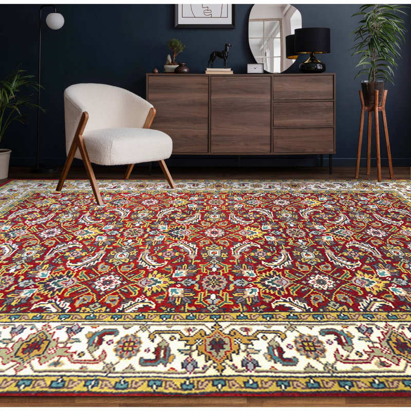 Wool Oriental Area Rug, Rectangle 3' x 5'