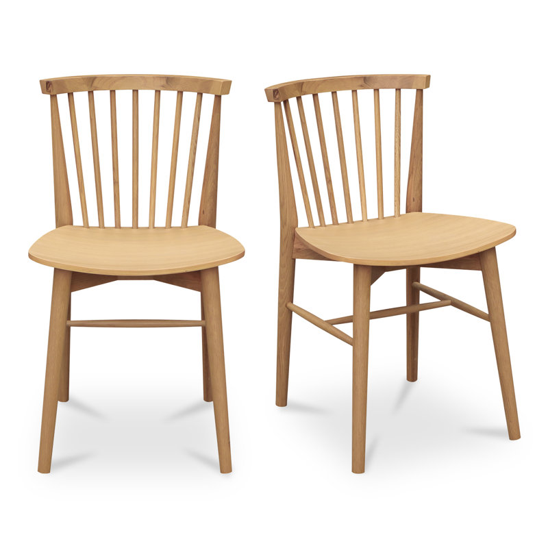 Ensemble de deux chaises de salle à manger Marley, Chêne