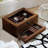 8 Slot Wooden Watch Lockable Box Rustic