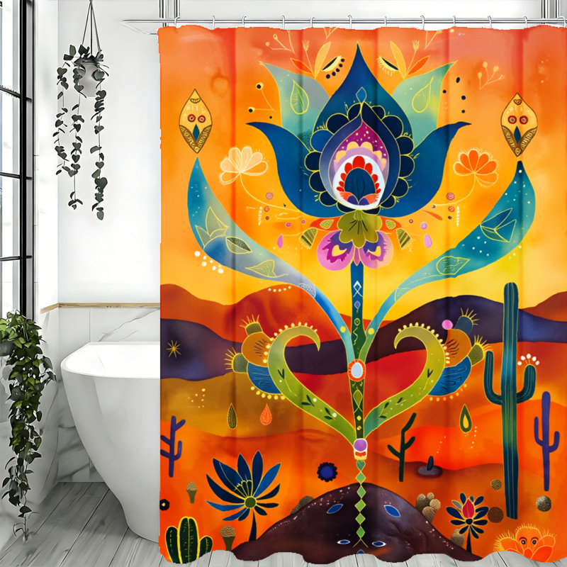Rideaux de douche avec crochets inclus