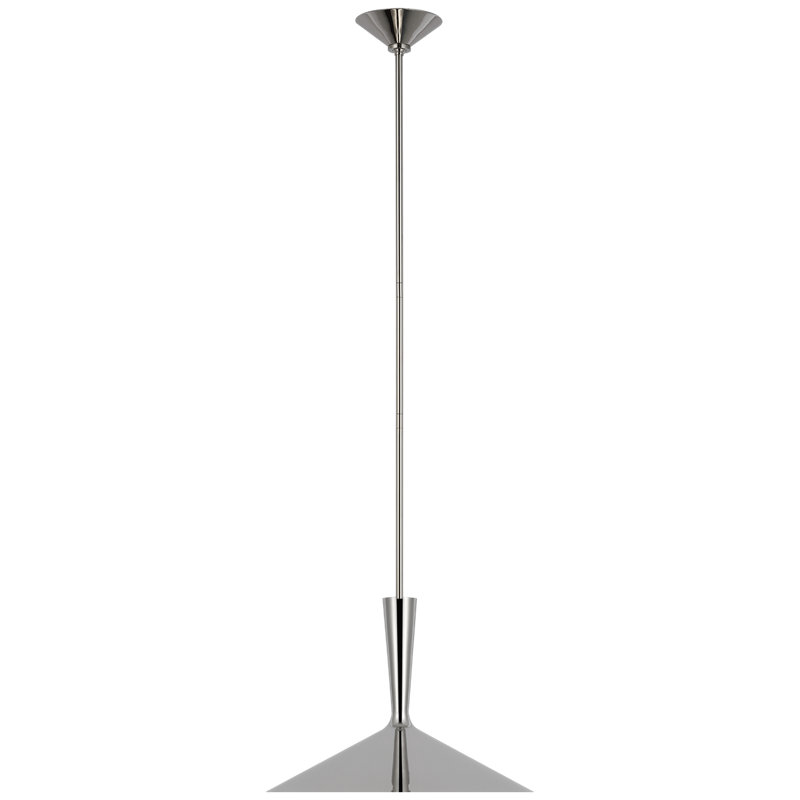 Rosetta 1 - Light Pendant, 56.75" H x 18" W x 18" D, Polished Nickel, Polished Nickel