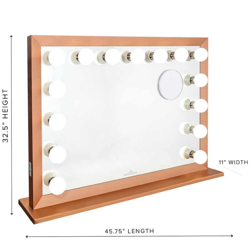 Miroir de maquillage 15 lumières Starlight Pro, Or