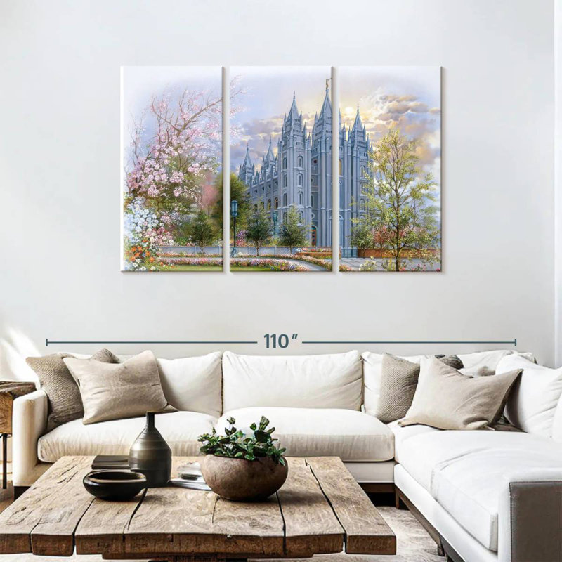 Rorry Temple Garden, 48" H x 74" W