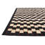 Tapis noir et blanc Noe