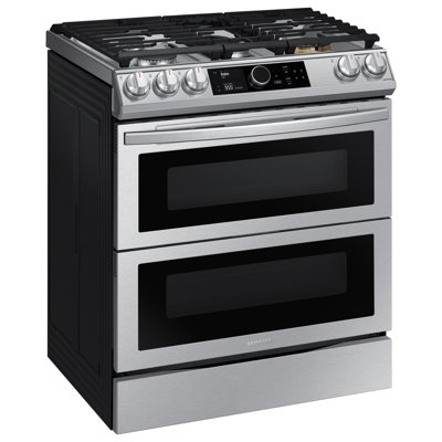 Samsung 6.3 cu. ft. Flex Duo™ Front Control Slide-in Dual Fuel Range with Smart Dial, Air Fry, and Wi-Fi