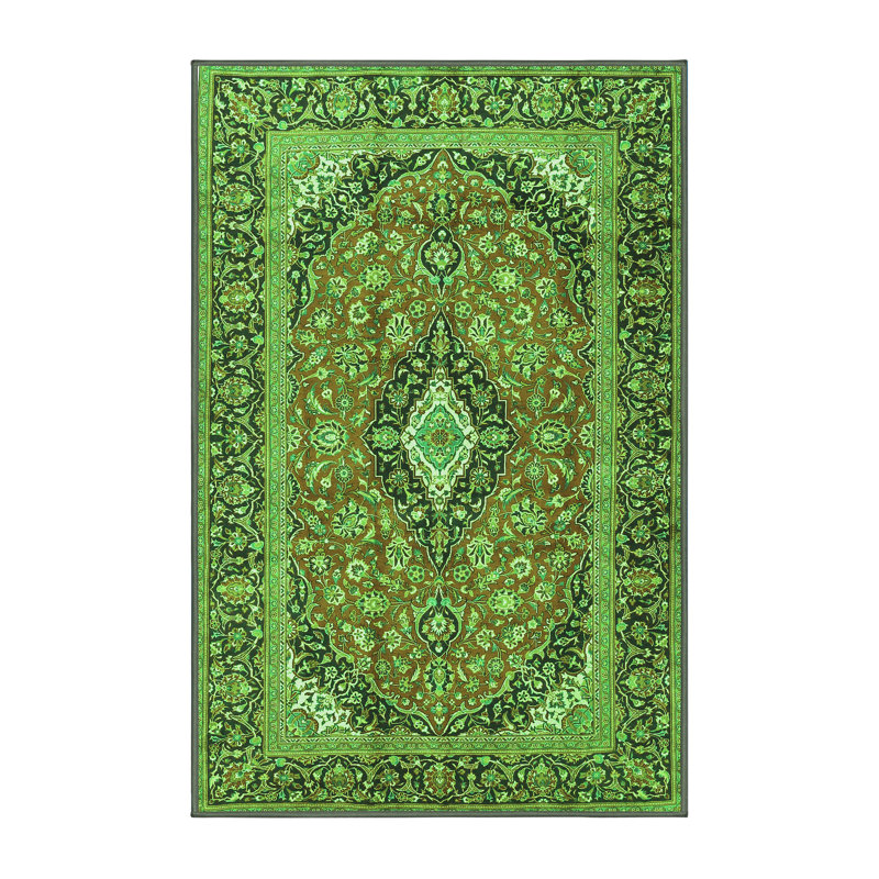 Amitiel Washable Oriental Indoor Rug, Rectangle 2' x 3'
