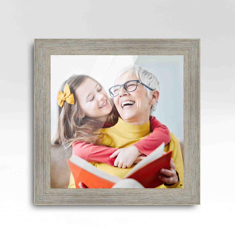 Wood Picture Frame, Grey, 15" x 15"