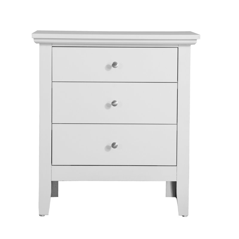 Table de chevet élégante blanche, Blanc