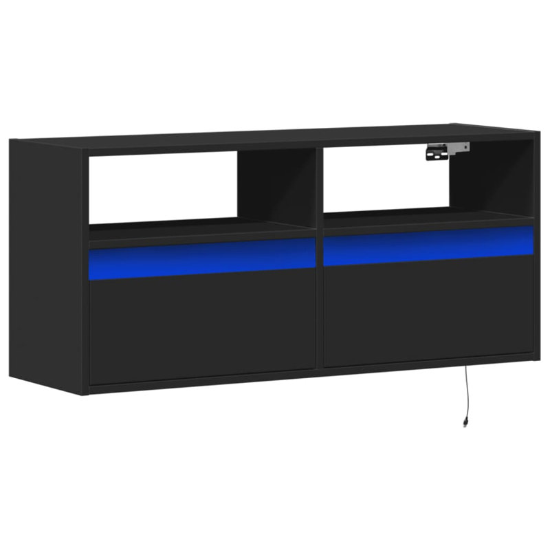 Dallton Unfinished TV Stand, Black, 100cm