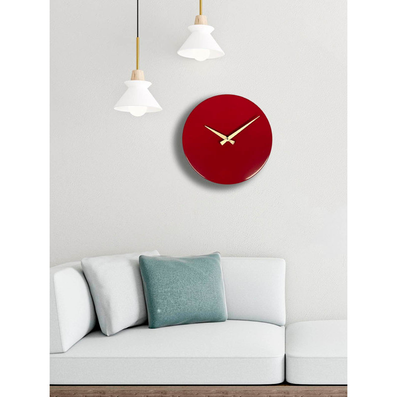 Horloge murale décorative en métal, Cerisier