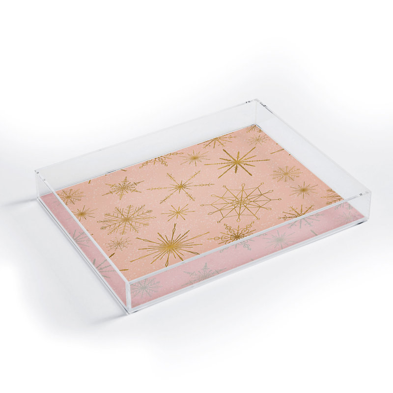Delani Plastic / Acrylic Tray, 1" H x 8" W x 6" L