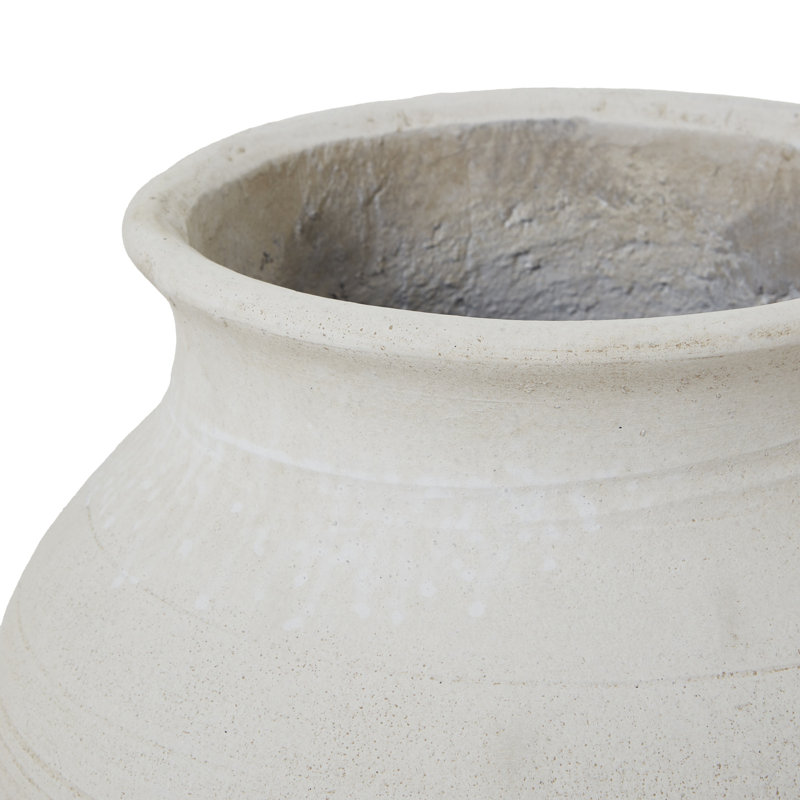 Alhakim Extra Large Old Wall Planter Pot, White