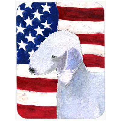 Planche à découper trinx American American Flag avec Bedlington terrier