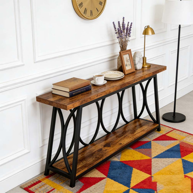 Table de couloir, console rétro