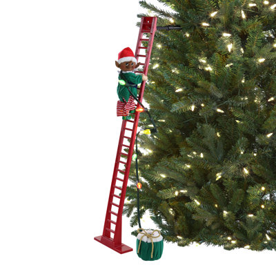 Magic of Christmas 43" Animated Super Climbing Black Elf