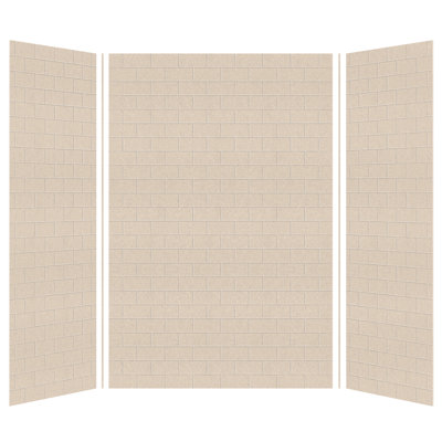 SaraMar 60'' W 36'' D 96'' H Glue Up Solid Surface Wall