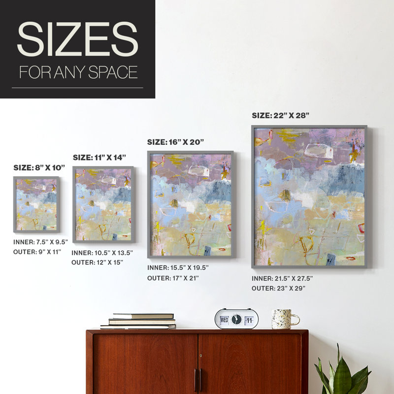 Whilst I Framed Print - Solid Wood, Gray, 10" H x 8" W