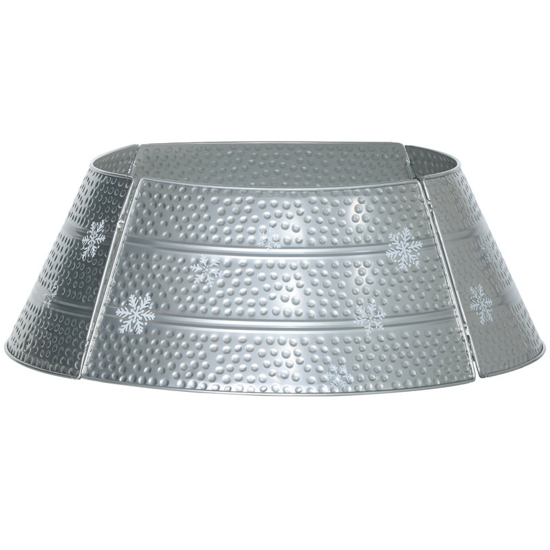 Collet d'arbre gravé flocon de neige, Argent argent