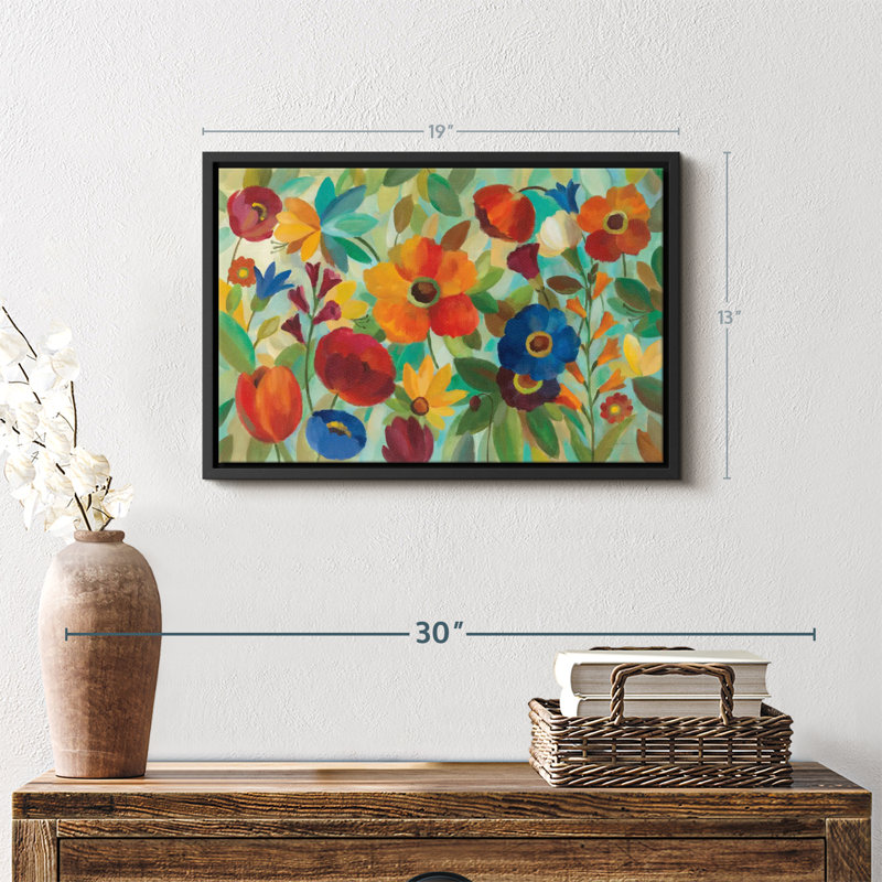 Floral et botanique «Summer Floral III Canvas Print», H 13 po x l 19 po