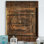 Détail d'une vieille porte en bois - Impression sur bois naturel