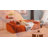 98.4" Extra Large Compression Sofa, Corduroy Cloud Puff Couch for Living Room, 4-Seater Upholstered Sofa with 2 Pillows, Vacuum Packed Easy to Move for Small Space, Apartment, Studio-210113815