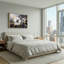Art sur toile tourbillon foncé-994063370