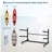 2-Tier Freestanding Kayak Storage Rack with Wheels, Adjustable Heavy-Duty Stand for Canoes, Kayaks, SUP & Surfboards