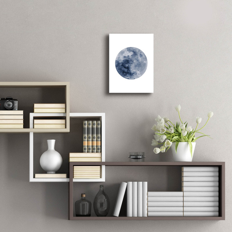  'Blue Moon' by Brandon Wong Acrylic Glass Wall Art, 16" H x 12" W x 0.13" D