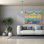 «Tropical Swim Party» par Andrea Strongwater, art mural sur toile