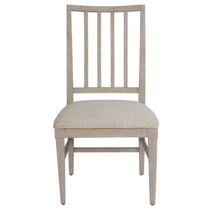 Coalesce Solid Wood Slat Back Side Chair, Gray