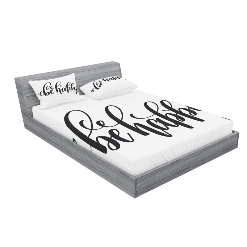 Microfiber Sheet Set, Queen Sheet Set with Fitted Sheet