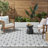 Nourison Essentials Ivory/Black Indoor/Outdoor Area Rug-299995695