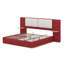 Lit plateforme tapissier avec panneau, coins arrondis doux anti-collision-120877470-120877472