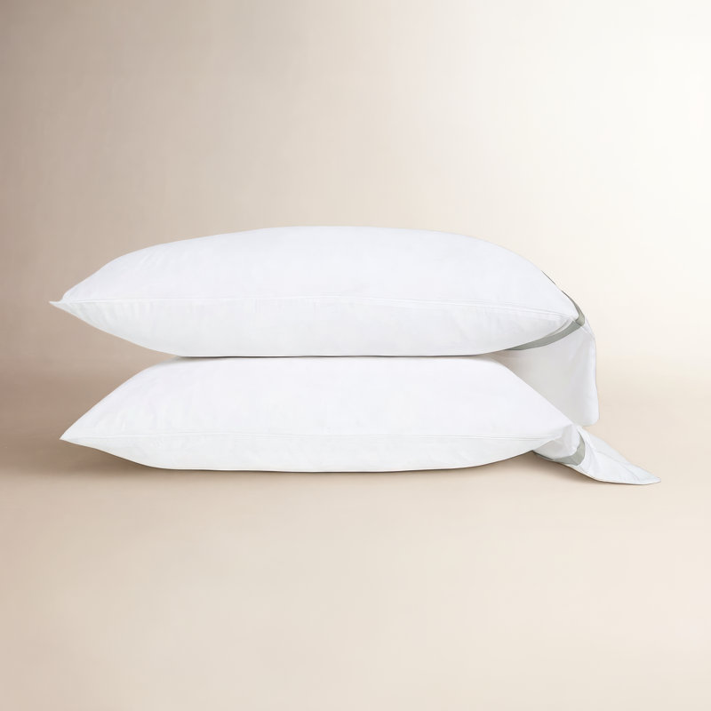 Taie d'oreiller Langston, Standard, Blanc / océan