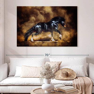 Black Draft Horse