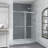 Opal Mirage MCOCOD 72" W x 76" H Double Smooth Sliding Shower Door with 3/8"(10mm)Clear Glass-74719515