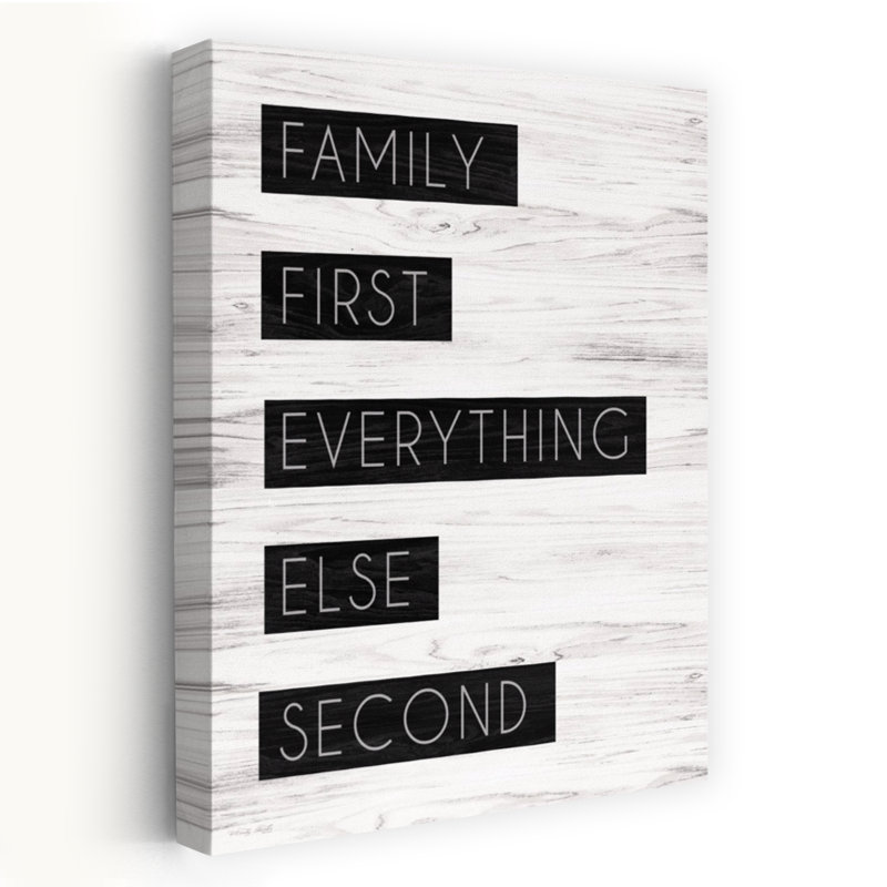 «Family First», art contemporain abstrait, H 24 po x l 16 po