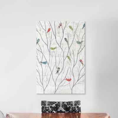 Summer Birds Background I by Courtney Prahl - Print on Canvas