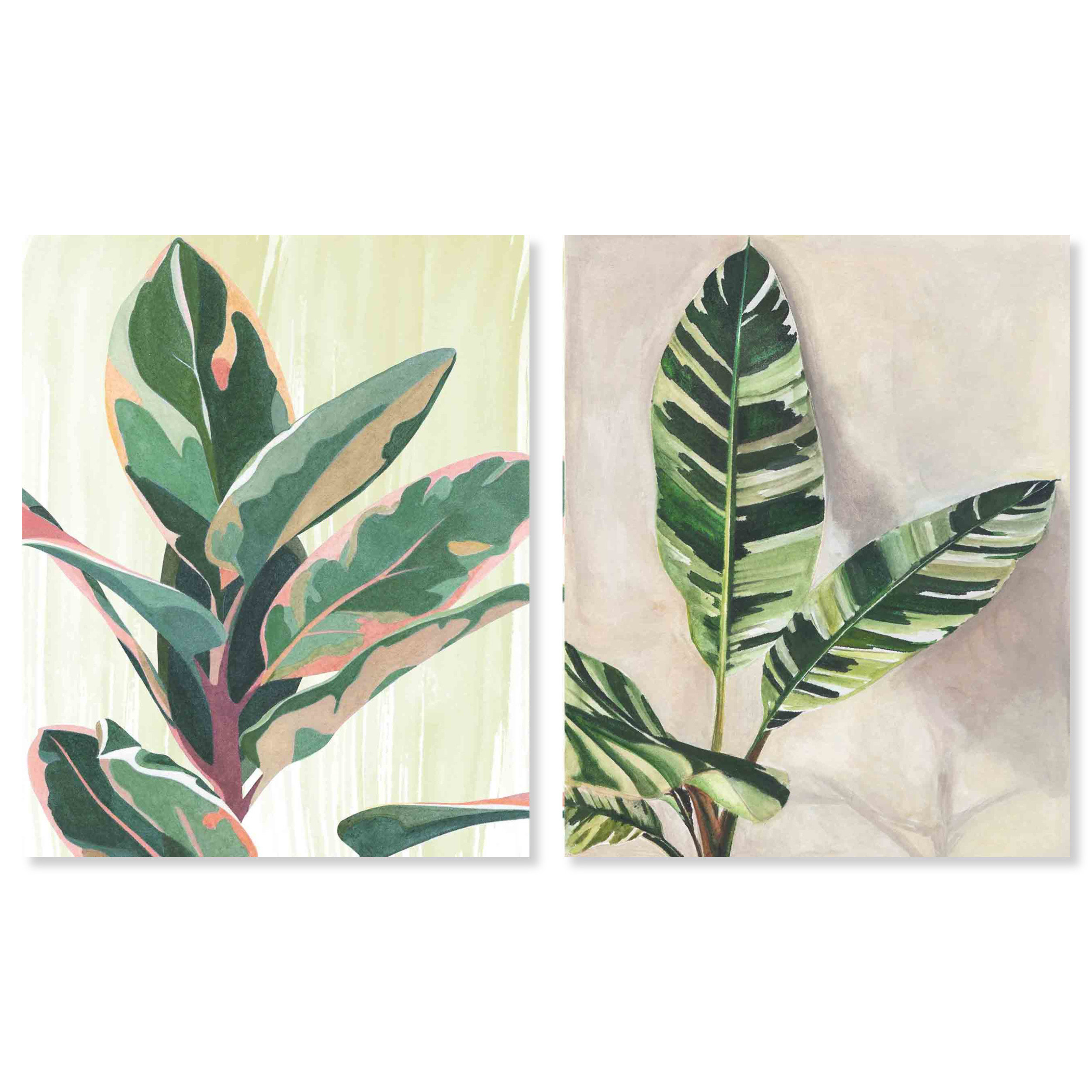 Bay Isle Home™ Nice Green - 2 Piece Wrapped Canvas Graphic Art Set ...
