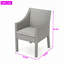 Ensemble de chaises de patio en osier avec coussin