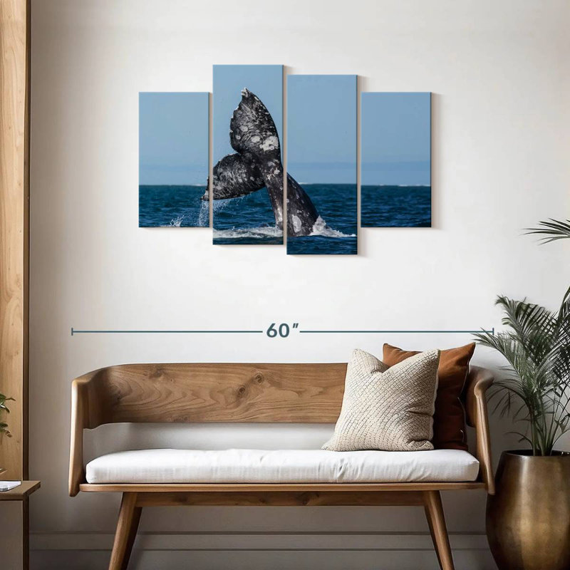Queue de baleine grise Brampt, H 27 po x l 43 po