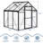 6×6 ft Walk-In Outdoor Greenhouse with Polycarbonate Panels, Reinforced Aluminum Frame, Adjustable Roof Vent-121543917