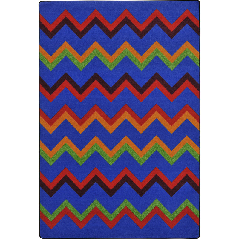 Sonic Chevron Tufted Primary Area Rug, Rectangle 5'4" x 7'8"