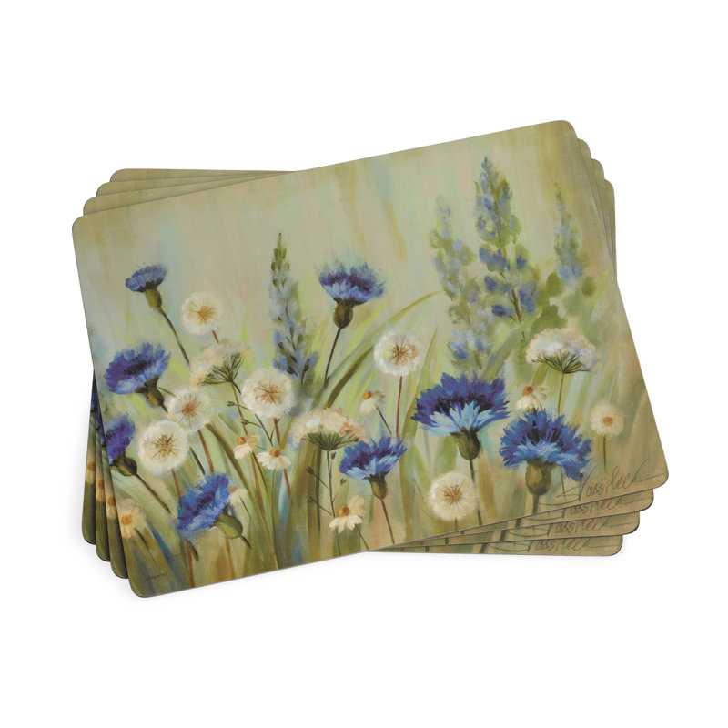 Pimpernel Fleurs des Champs 4 Piece Cork Placemat Set
