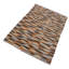 Tapis ivoire / gris en laine fabriqué à la main de conception unique 4 pi 8 po x 6 pi 9 po Lowena