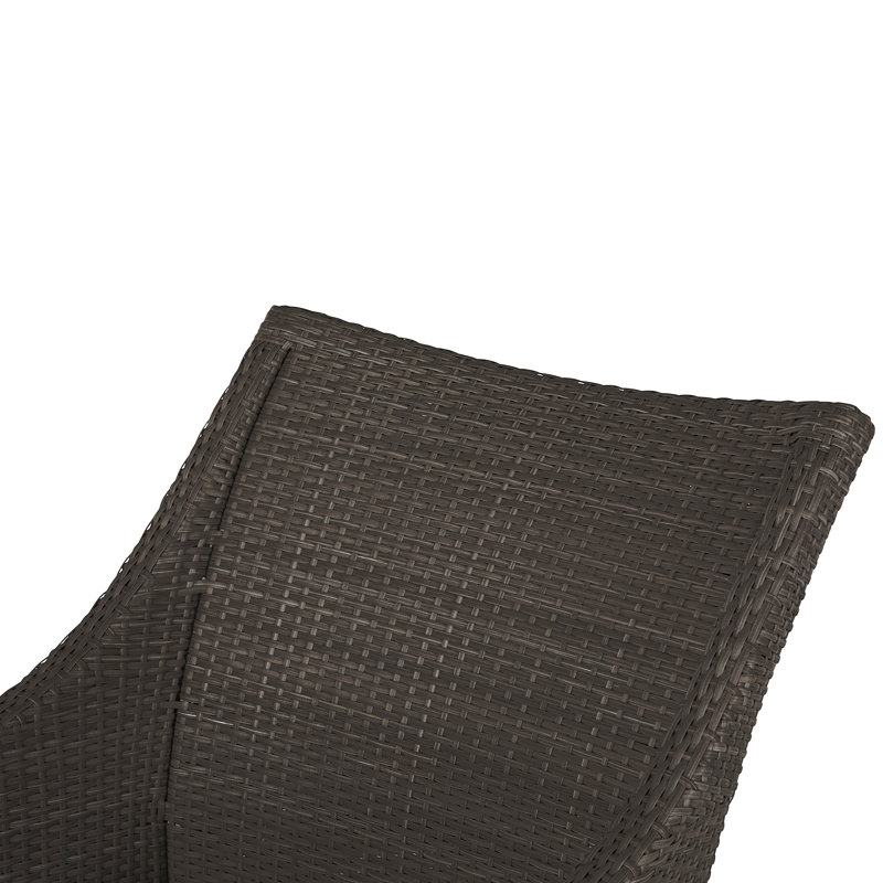 Athena Plus Patio Lounge Chair, Black Walnut