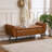 Shaneta 55"W Vegan Leather Storage Bench Storage Ottoman for King Size Bed-45947767